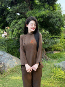 Bộ trang phục đi chùa mùa hè đũi Bồ Đề